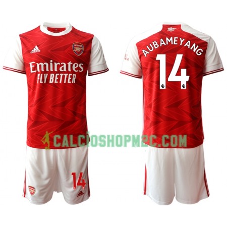 Arsenal Pierre-Emerick Aubameyang 14 Bambino Maglia Prima 2020/2021 Manica Corta (+ Pantaloncini)